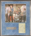 The Rolling Stones Complete Vintage Signed Sheet with Original Lineup in Framed Display (Beckett/BAS LOA)