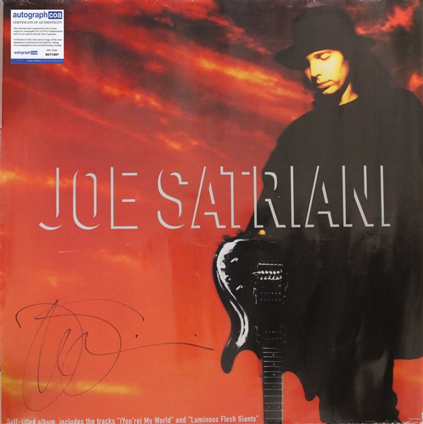 Joe Satriani Signed 24" x 24" Poster (ACOA)