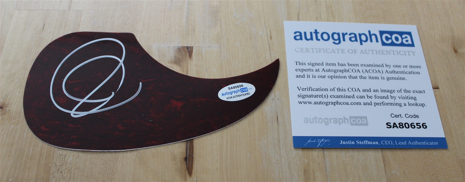 Yes: Jon Anderson Signed Acoustic Pickguard (ACOA)