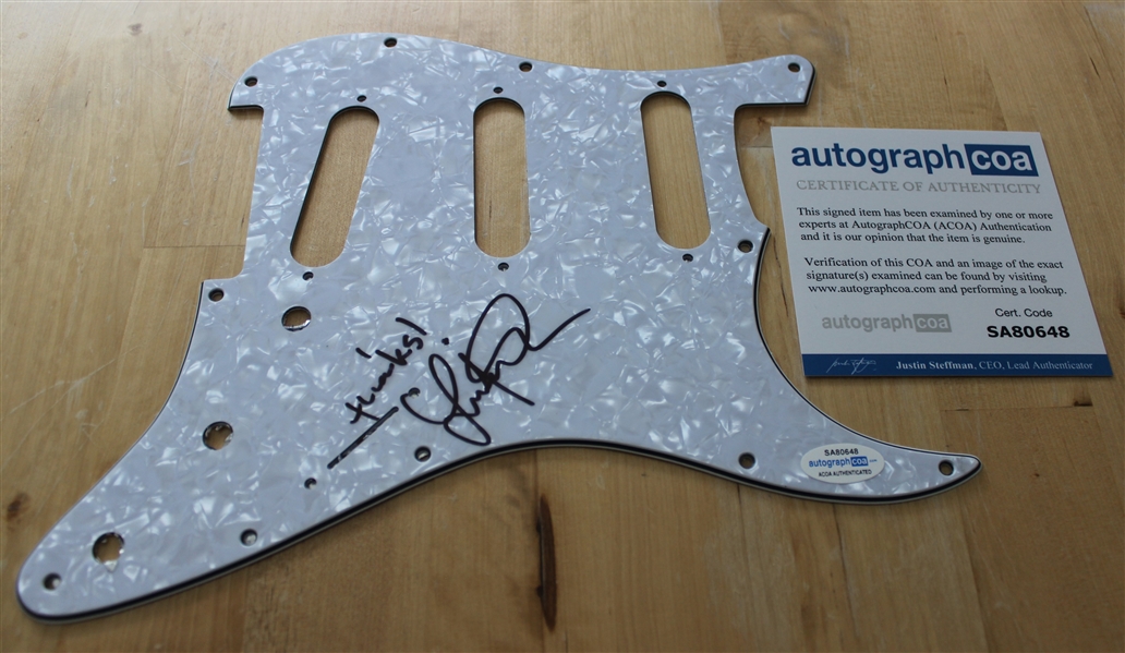 Lukas Nelson Signed Stratocaster Pickguard (ACOA)