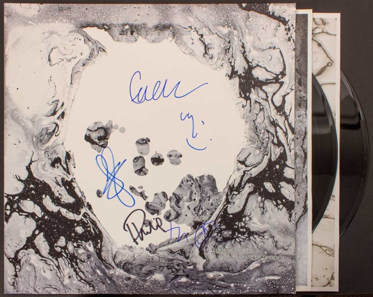 Radiohead: Group Signed "A Moon Shaped Pool" Album Cover (5 Sigs)(JSA LOA)