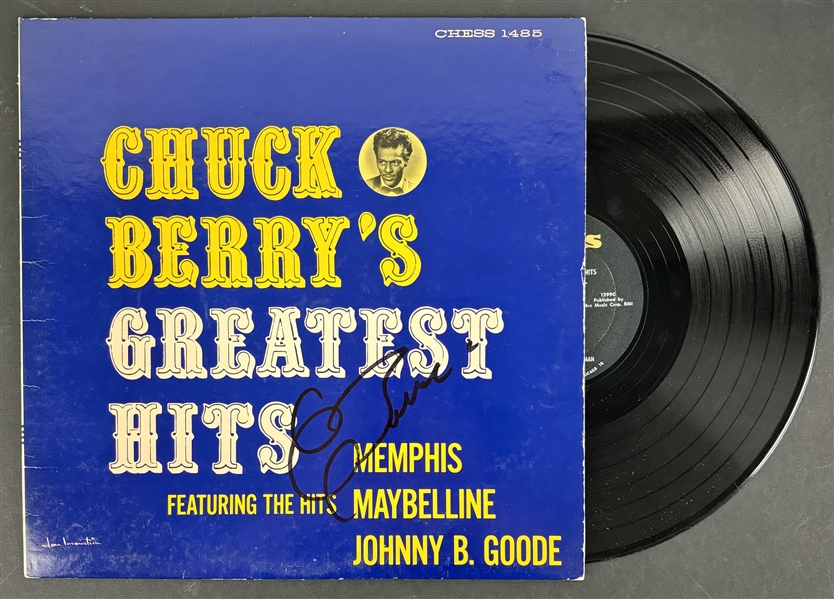 Chuck Berry Signed "Greatest Hits" Album Cover (Epperson/REAL LOA)