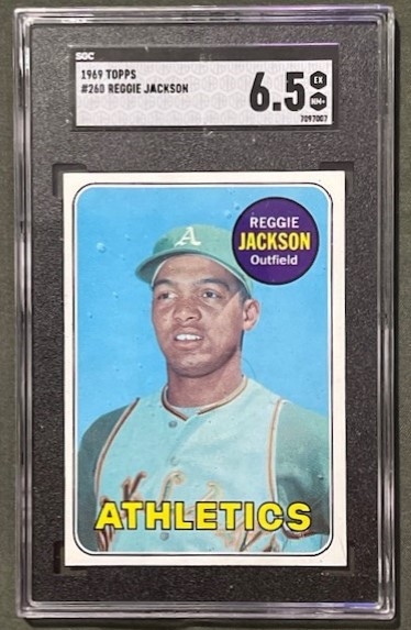 1969 Topps #260 Reggie Jackson (SGC Graded EX-NM+ 6.5)