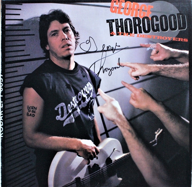 George Thorogood Signed Self Titled Album Cover (ACOA)