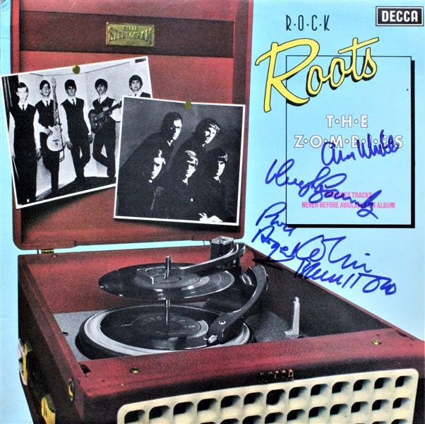 The Zombies: Original Group Signed "Roots" Album Cover (4 Sigs)(ACOA)