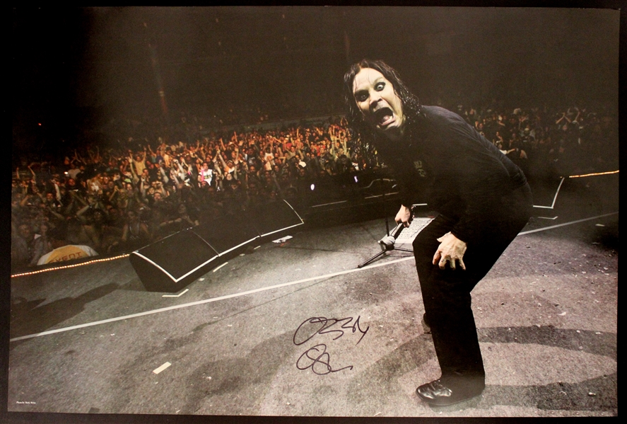 Ozzy Osbourne Signed Poster (ACOA)