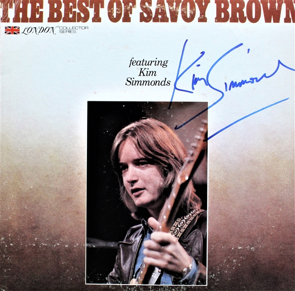 Savoy Brown: Kim Simmons Signed Album Cover (ACOA)