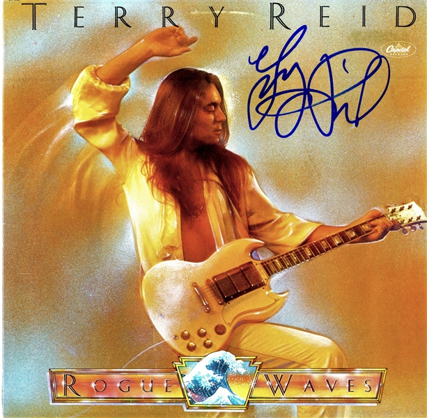 Terry Reid Signed "Rogue Waves" Album Cover (ACOA)