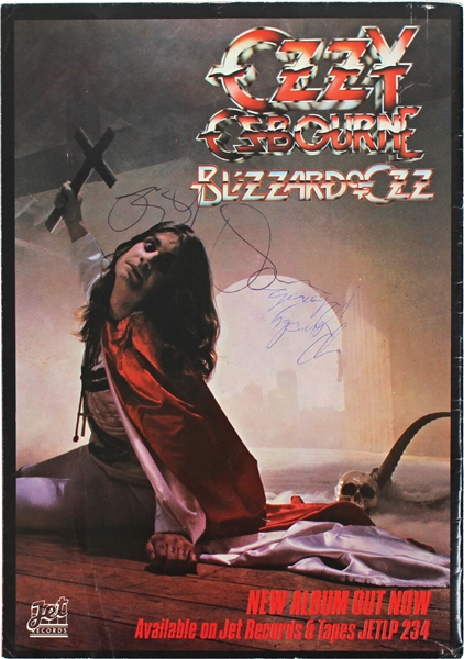 Ozzy Osbourne & Randy Rhoads Dual Signed Blizzard Of Ozz Tour Program (JSA)