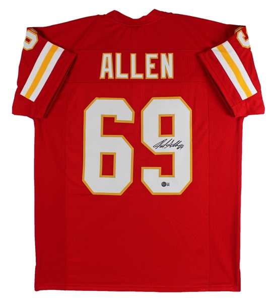 Jared Allen Signed Chiefs Style Jersey (Beckett/BAS Witnessed)