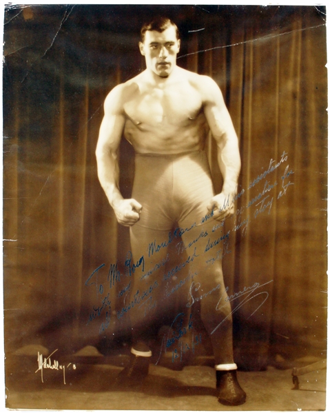 Boxing Champion Primo Carnera Signed 1931 13" x 16.5" Photo (JSA)