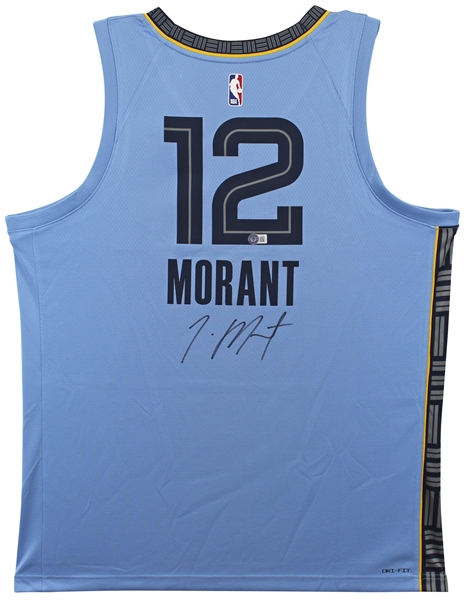 Ja Morant Signed Memphis Grizzlies Nike Swingman Jersey (Beckett/BAS)