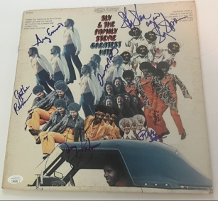 Sly & the Family Stone Group Signed "Greatest Hits" Album Cover (7 Sigs)(JSA LOA)