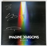 Imagine Dragons: Group Signed "Evolve" Album Cover (JSA)(Ulrich Collection)