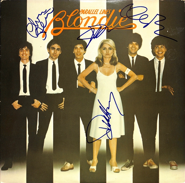 Blondie: Group Signed "Parallel Lines" Album Cover (Beckett/BAS LOA)(Grad Collection)