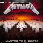 Metallica: James Hetfield & Lars Ulrich Signed Master of Puppets Album Cover (Beckett/BAS)(Grad Collection)