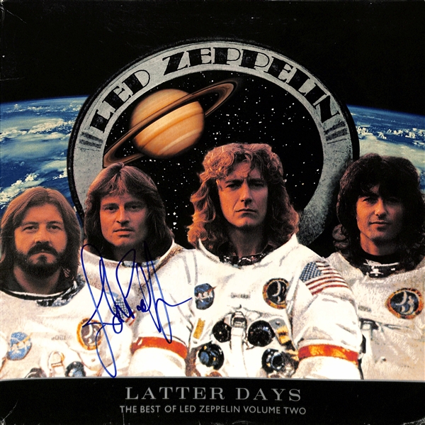 Led Zeppelin: John Paul Jones Signed "Latter Days" Album Cover (Beckett/BAS)(Grad Collection)