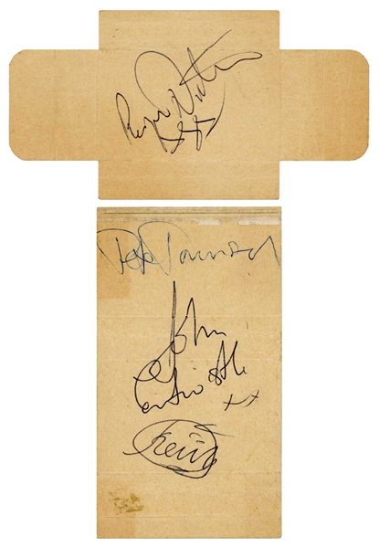 The Who: In-Person Fully Group Signed Cigarette Packet (4 Sigs)(Provenance)(Tracks LOA)