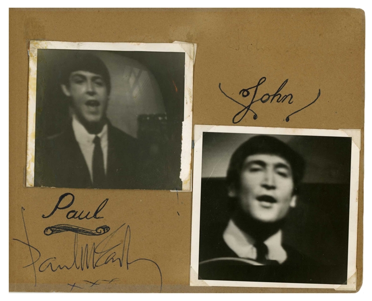 The Beatles: Paul McCartney Signed Card (C. 1964)(Tracks LOA)