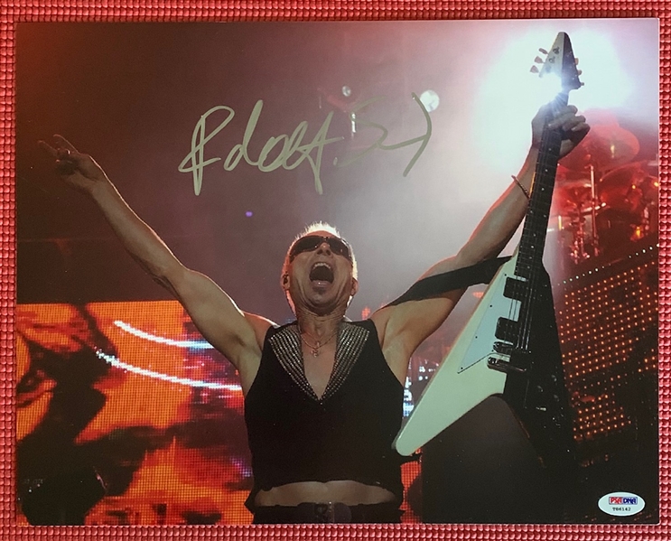 Scorpions: Rudolph Schenker Signed 11" x 14" Photo (PSA/DNA)