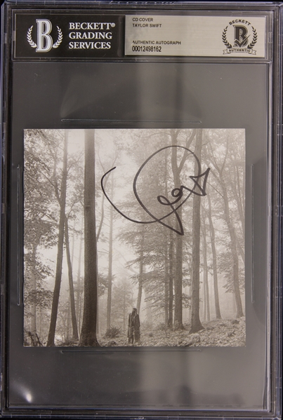 Taylor Swift Signed "Folklore" CD Insert (Beckett/BAS Encapsulated)