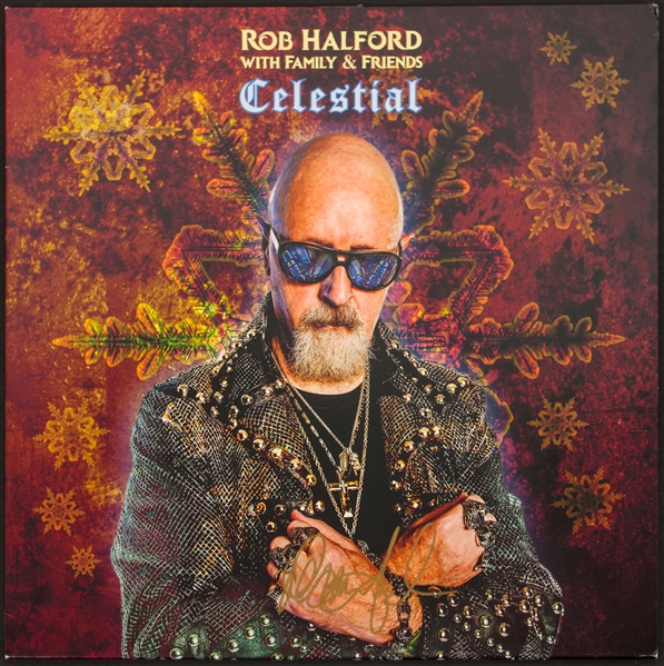 Rob Halford Signed "Celestial" Album Cover (Beckett/BAS)