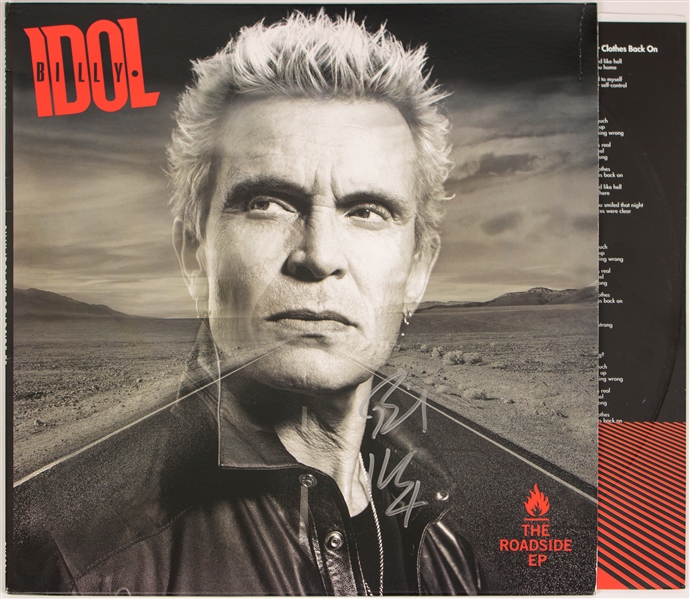 Billy Idol Signed "The Roadside" Album Cover (Beckett/BAS)