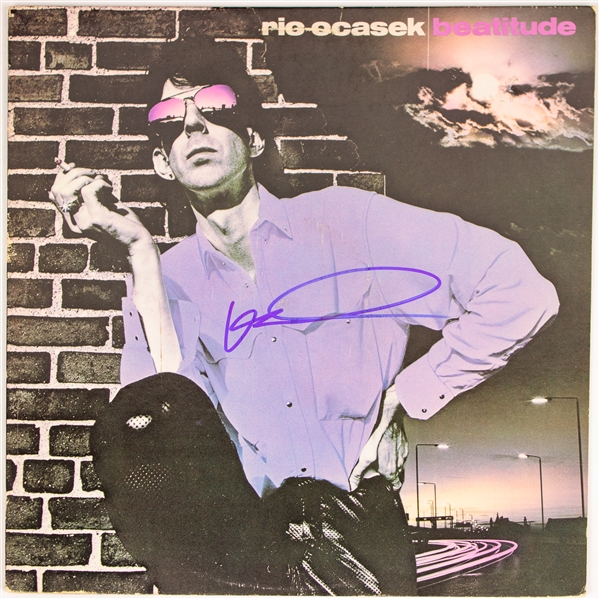 Ric Ocasek Signed "Beatitude" Album Cover (Beckett/BAS)