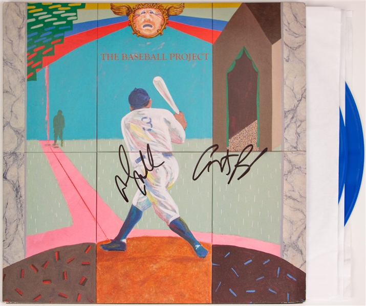 The Baseball Project: Mike Mills and Peter Buck Signed "3rd" Album Cover (Beckett/BAS)