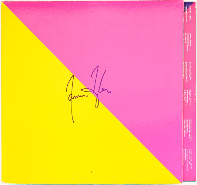 James Taylor Signed "Flag" Promo Album Cover (Beckett/BAS)