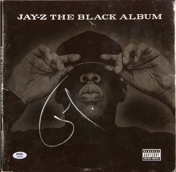 Jay-Z Signed "The Black Album" Album Cover (PSA/DNA)