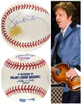 Paul McCartney RARE Single Signed OML Baseball in Ballpoint! PSA/DNA