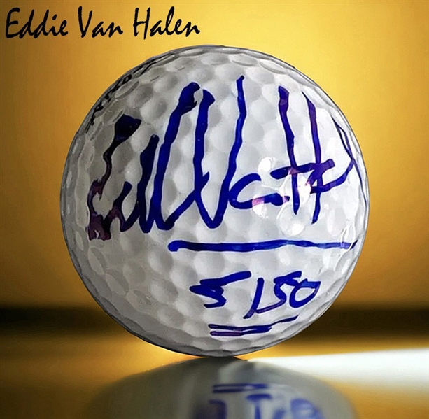 Eddie Van Halen In-Person Signed Golf Ball w/ "5150" Inscription! (Beckett/BAS)