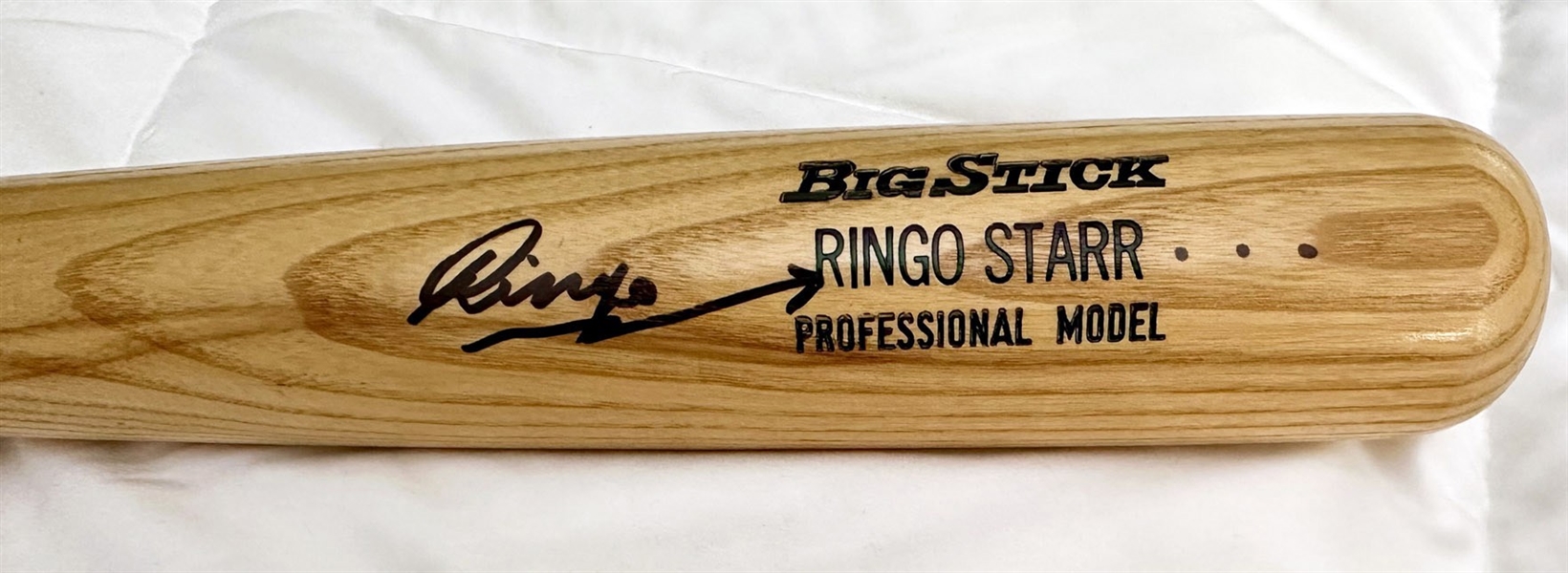 The Beatles: Ringo Starr Signed Engraved Rawlings Baseball Bat (JSA)