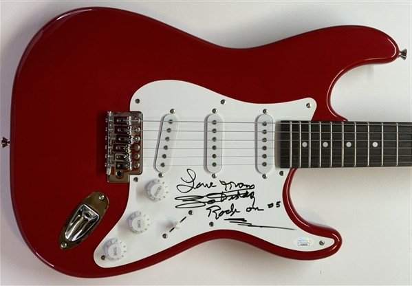 Bo Diddley Signed Electric Guitar w/  "Love From Bo Diddley; Rock On" Inscription (JSA)