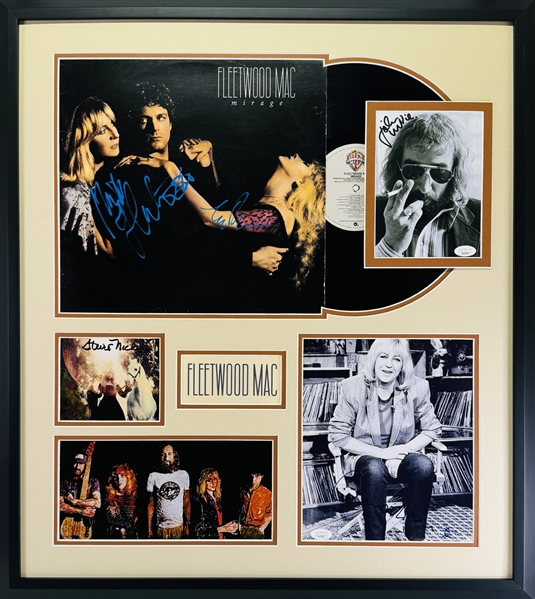 Fleetwood Mac: Group Signed Custom Framed Display (4/Sigs) (JSA)