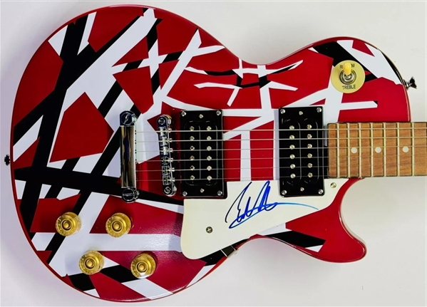 Eddie Van Halen Signed Electric Frankenstein Style Gibson Epiphone (JSA)