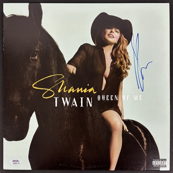 Shania Twain Signed "Queen of Me" Album Cover (PSA/DNA)