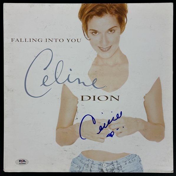 Celine Dion Signed "Falling into You" Album Cover (PSA/DNA)