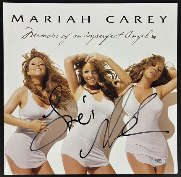 Mariah Carey Signed "Memories of an Imperfect Angel" Album Cover (PSA/DNA)