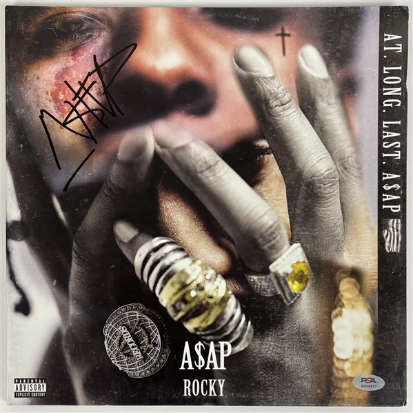 A$AP Rocky Signed "At. Long. Last. ASAP" Album Cover (PSA/DNA)