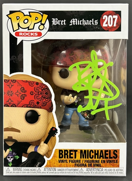 Bret Michaels Signed Funko Pop #207 (JSA)