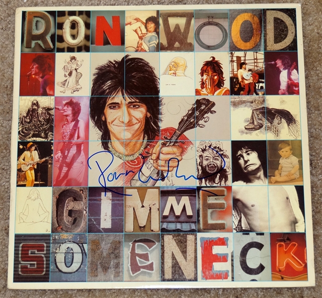 Ron Wood Signed In-Person "Gimme Some Neck" Solo LP Album (Third Party Guarantee)