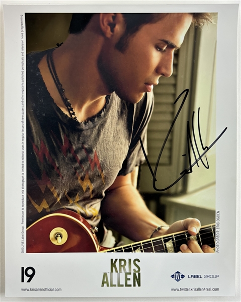 Kris Allen Signed 8" x 10" Photo (Third Party Guaranteed)