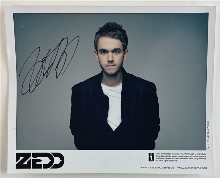 Zedd Signed 8" x 10" Promo Photo (Third Party Guaranteed)