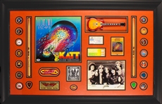 Journey Custom Memorabilia Display with Signed Escape Album (5/Sigs) (PSA/DNA)