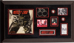 Mötley Crüe Custom Framed Display Featuring Signed "Too Fast for Love" Album (PSA/DNA)