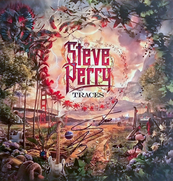 Journey: Steve Perry Signed “Traces” Record Album (Third Party Guaranteed)