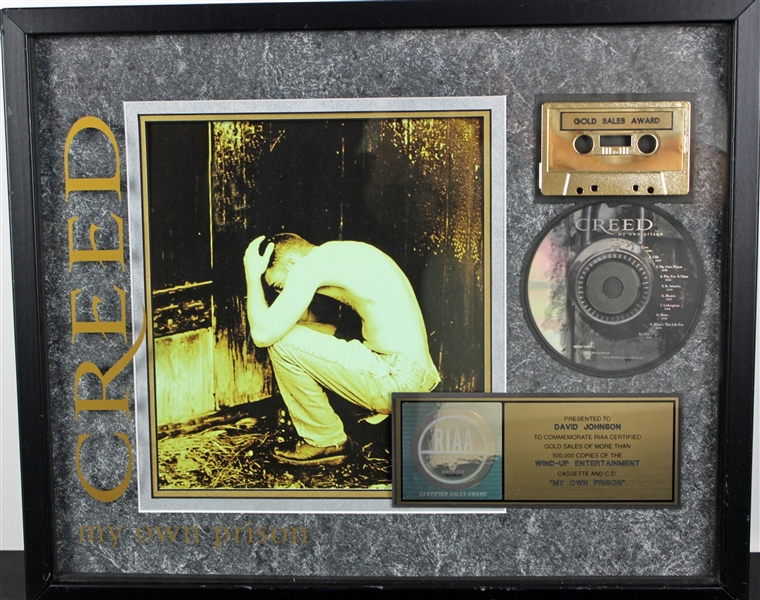 CREED: RIAA Sales Award for "My Own Prison"  