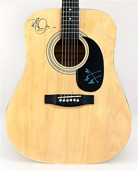 Led Zeppelin: Robert Plant & Jimmy Page Signed Acoustic Guitar (Beckett/BAS LOA)